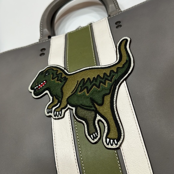 Coach Rexy Dinosaur XL Extra Large Rogue Brief Crossbody Handbag bag Patch Dino - Picture 9 of 15